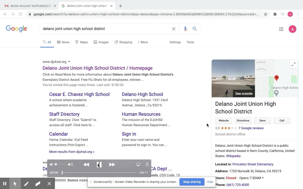 Aeries Parent Portal Tutorial - Spanish - 