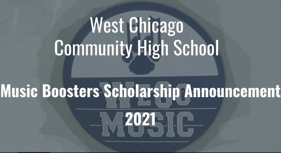 Music Boosters Scholarship Announcement 2021 - WCCHS Music Boosters