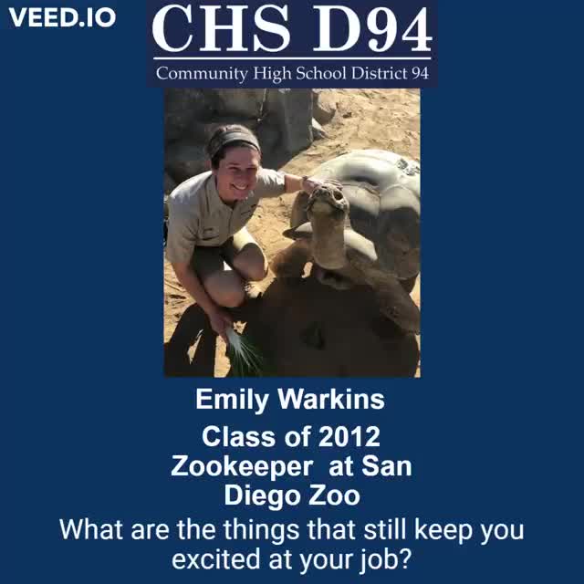 Emily Warkins - Class of 2012 - Zookeeper - Brian Turnbaugh